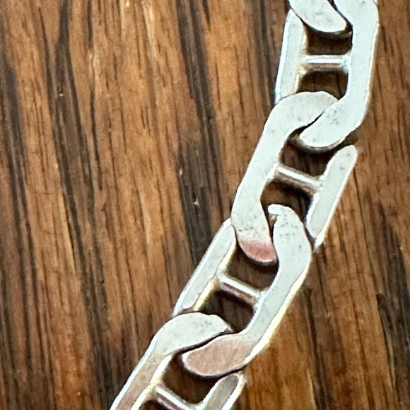 Gorgeous ITALY 925 Sterling Silver Mariner's Link Chain Necklace 18” - Picture 8 of 15